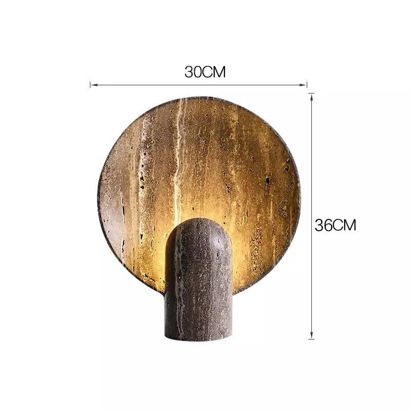 Faux Travertine Stone Lamp: US