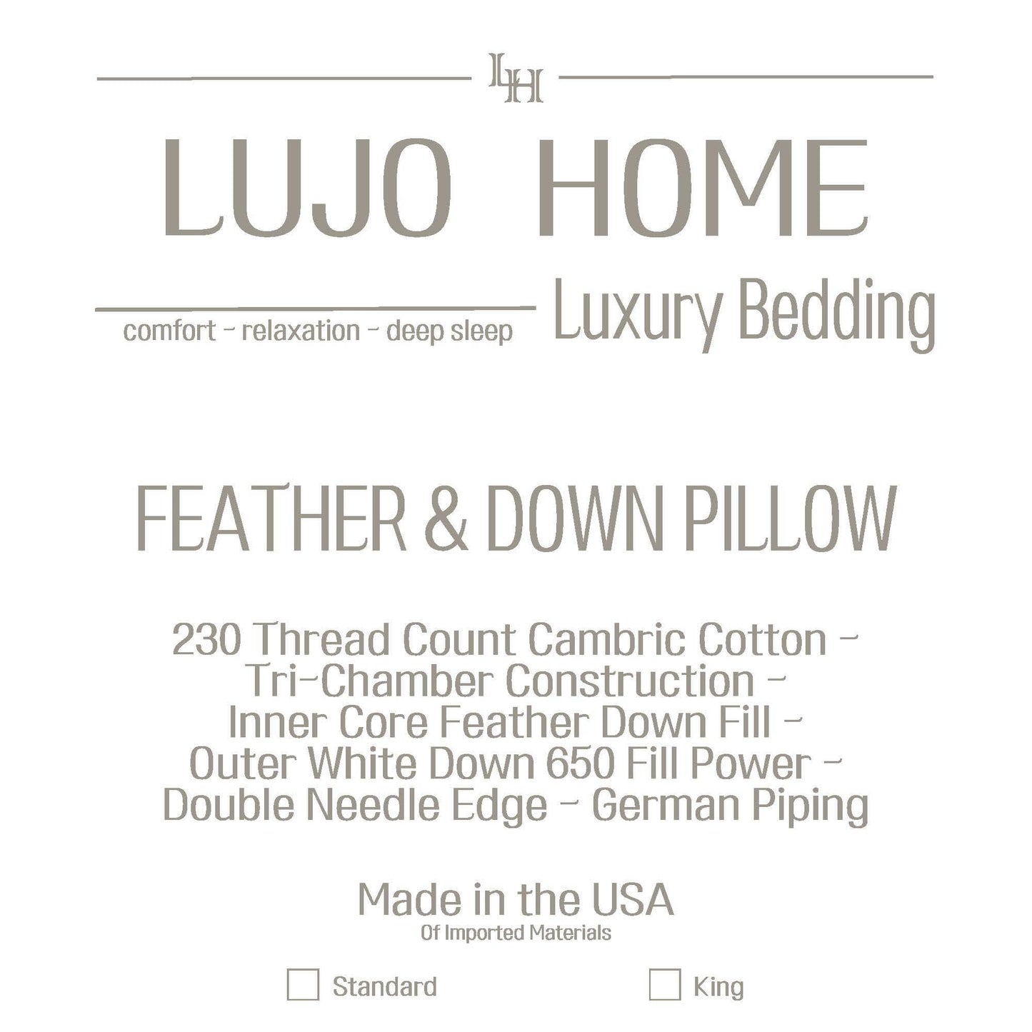 Hotel Chamber Pillow – Dual Core Support – Luxurious Comfort