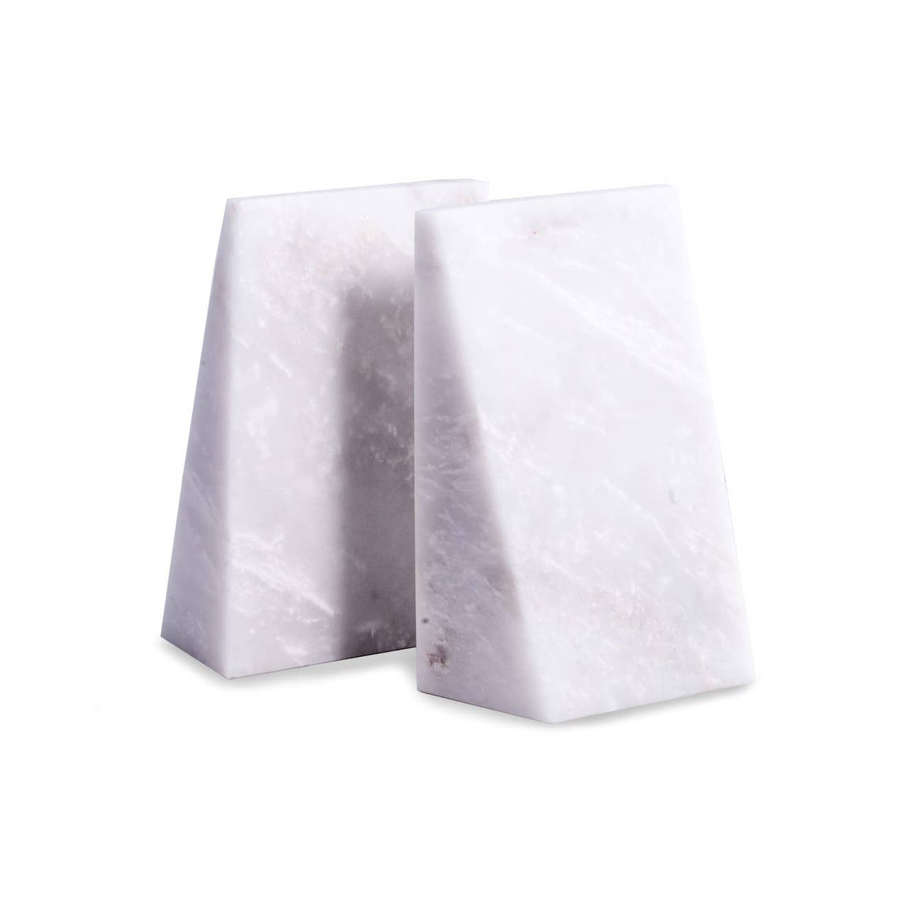 White Marble Bookend