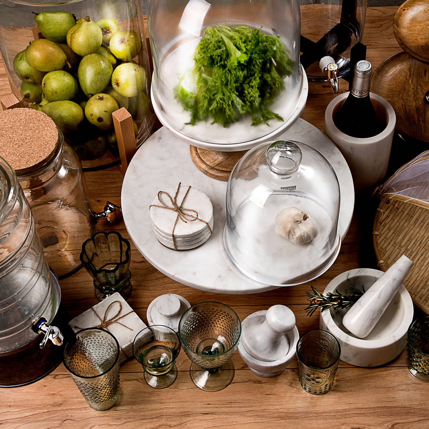 Mortar & Pestle LP White Marble - WHITE