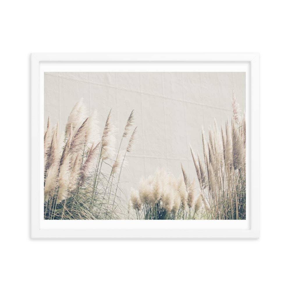 In the Wind - Framed Print: White / 18″×24″