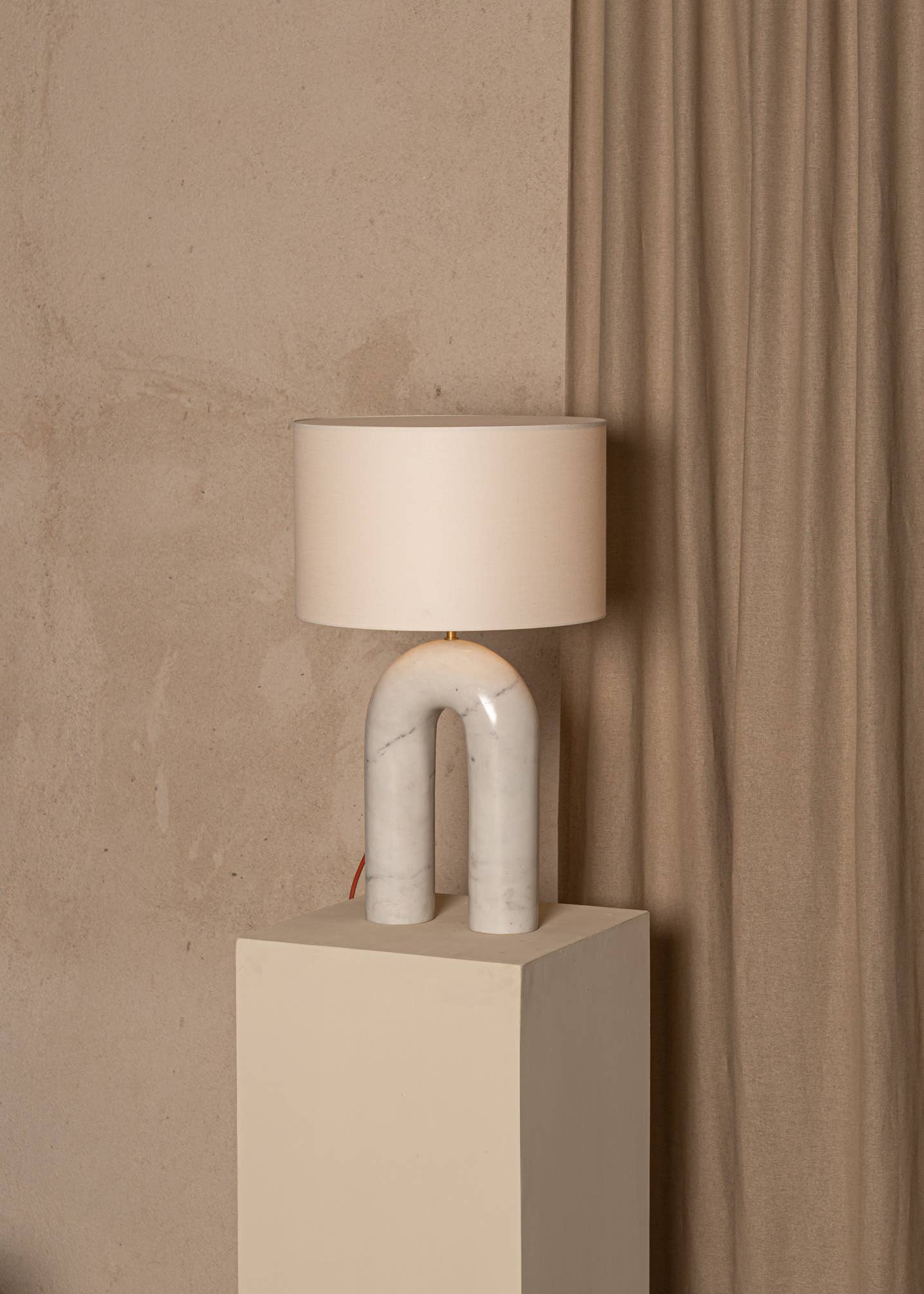 Arko Table Lamp White Marble