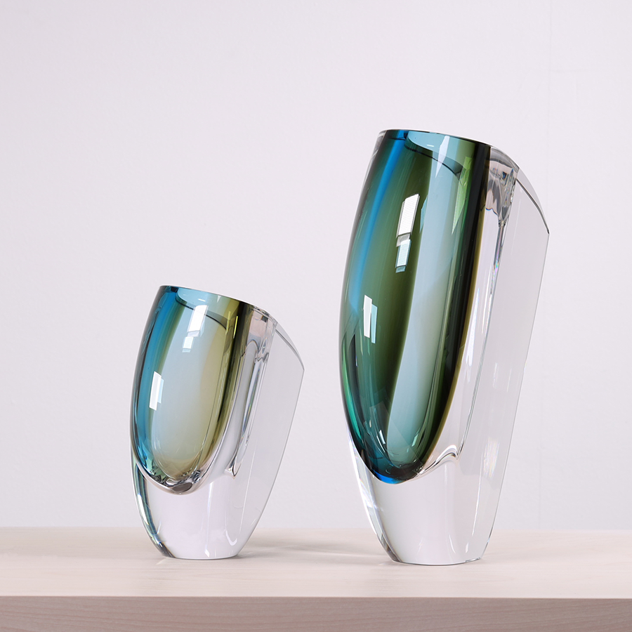 Mirage Vase Forest Green/Blue Large