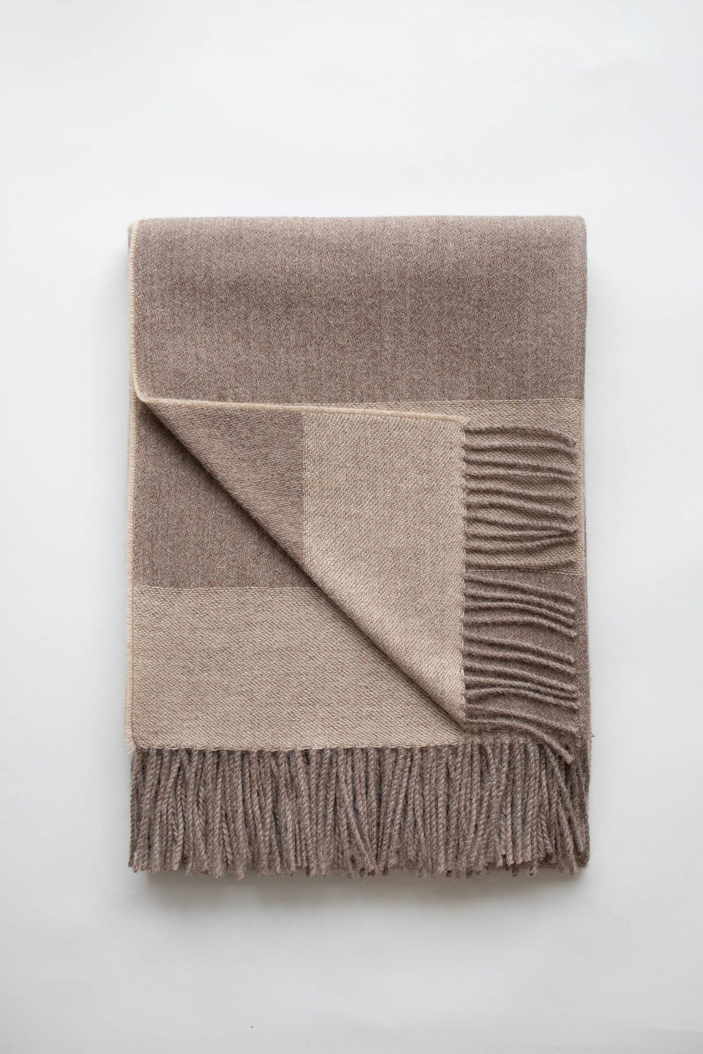 Carlisle Alpaca Throw - Mocha & Chocolate