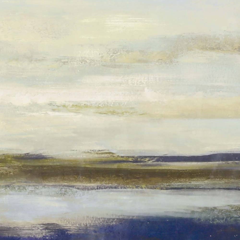 Blue Notes II Framed Art Gold Picture Frame Print Wall Art