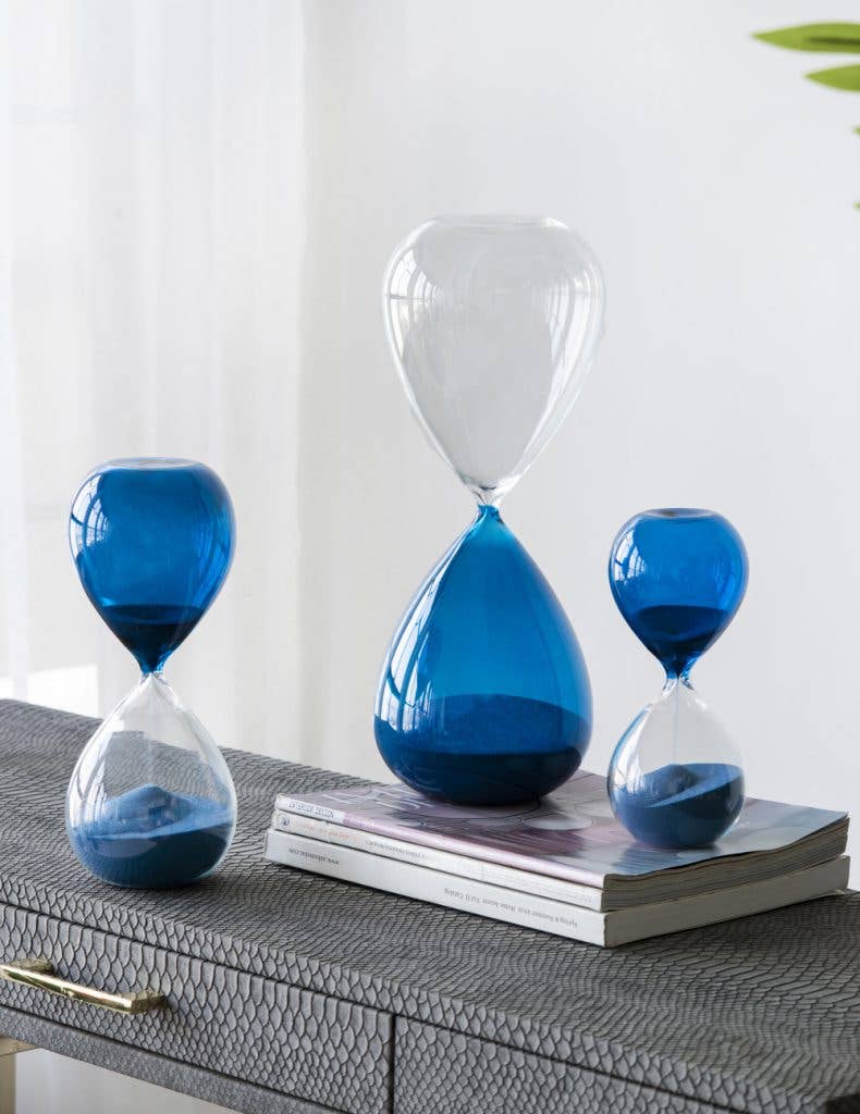 Blue Hour Glass: Large