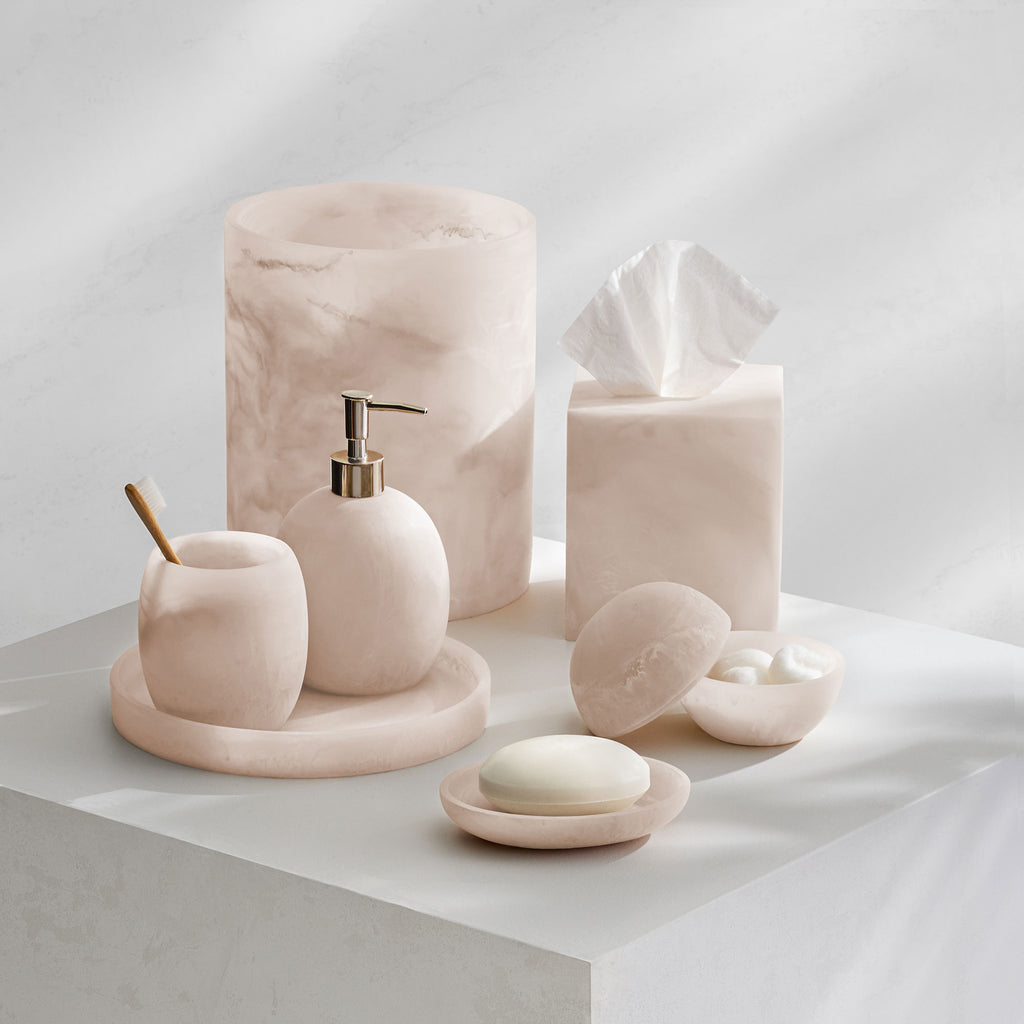Kassatex Luna Pale Pink Bath Accessories