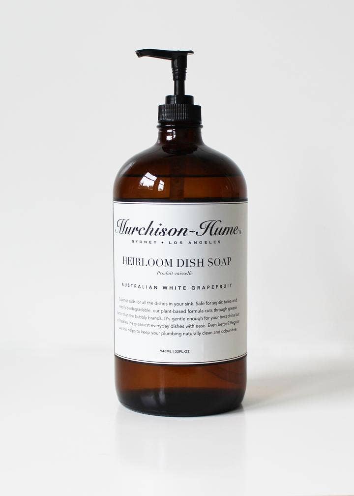 Heirloom Dish Soap - Amber Glass Bottle