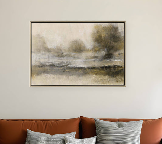 Gilt Landscape I Silver Floater Frame Print Wall Art