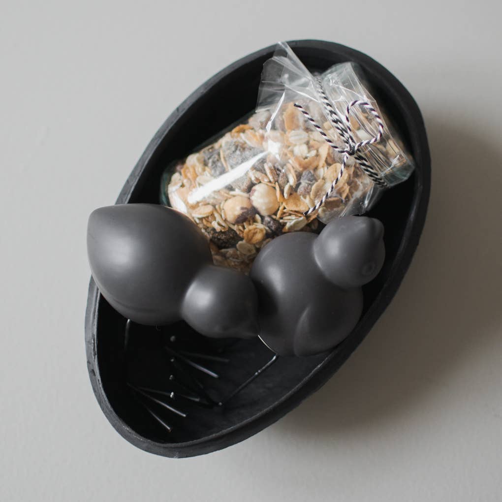 SWEDISH BIRD (2-set) black: Black / CERAMIC