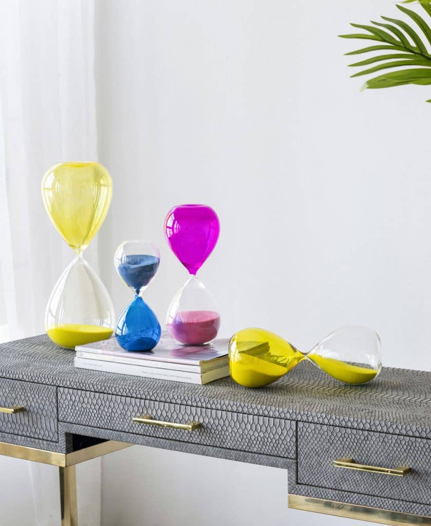 Rose Pink Hour Glass: Large