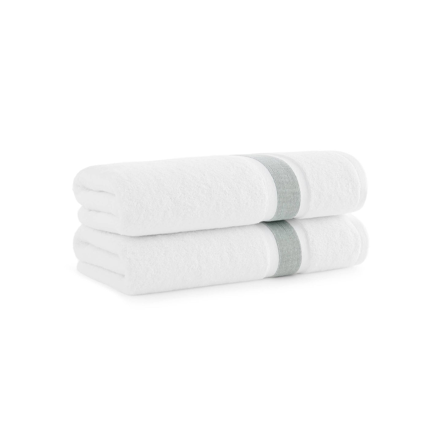 Eco-Friendly Recycled Turkish Bath Towel, Pack of 2: Light Gray