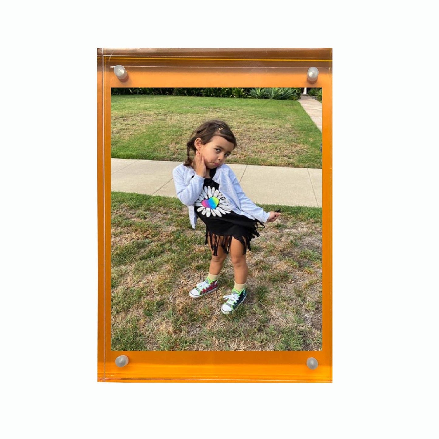 Neon Block Frame size 5x7: Pink