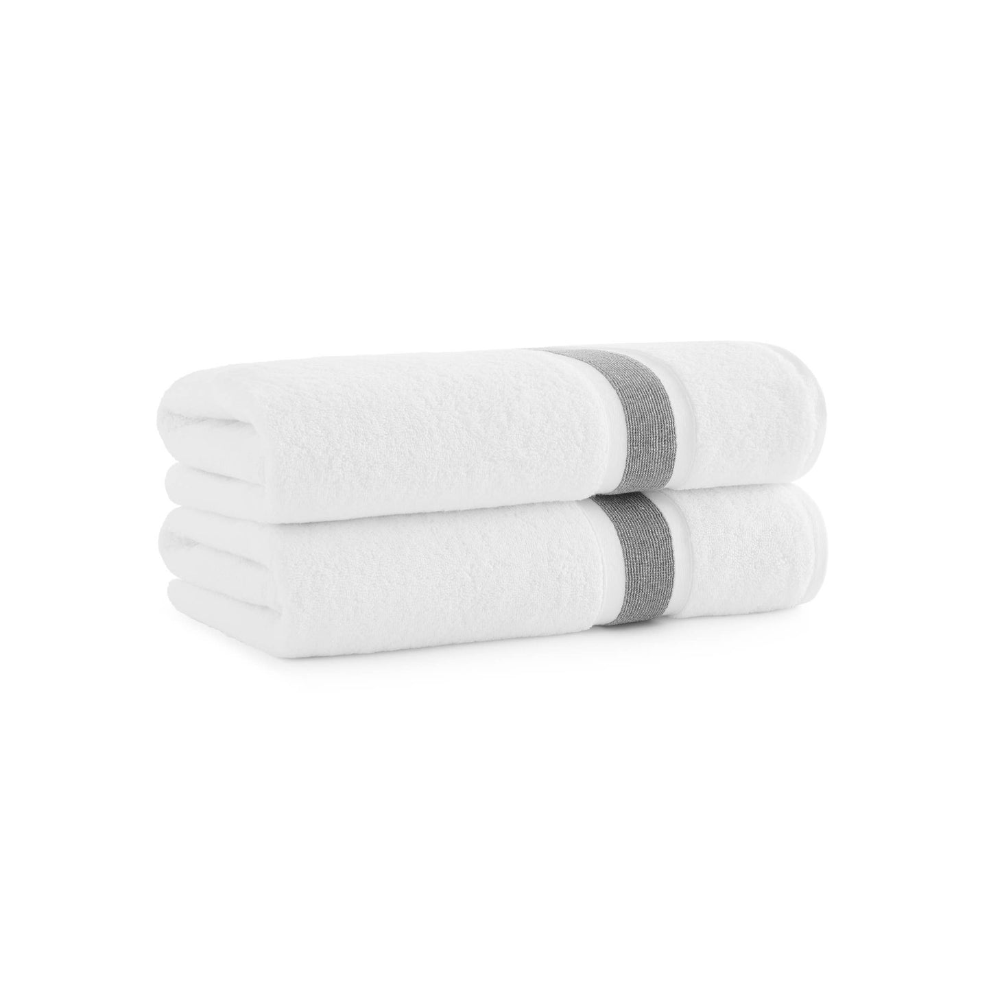 Eco-Friendly Recycled Turkish Bath Towel, Pack of 2: Light Gray