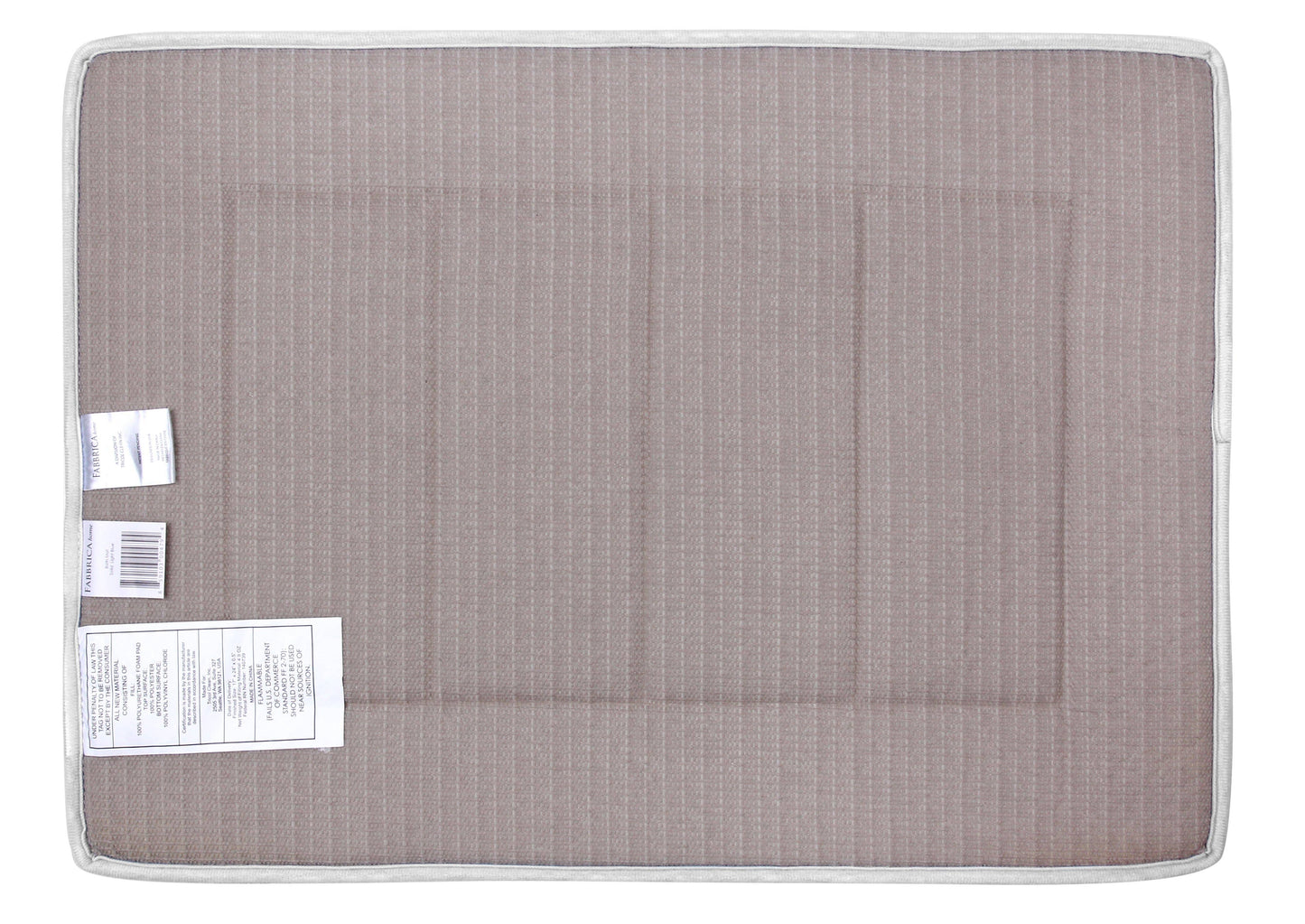 Memory Foam Bath Mat in White, 17 x 24 in