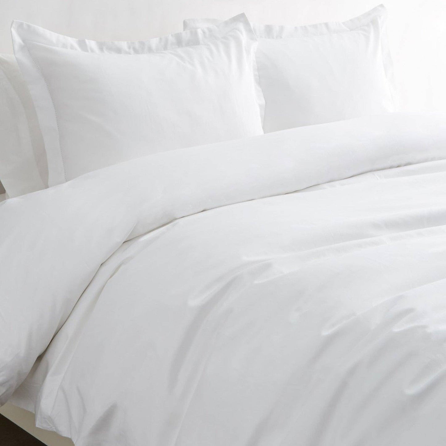 600 Thread Count Cotton Hemstitch Duvet Cover Set: King