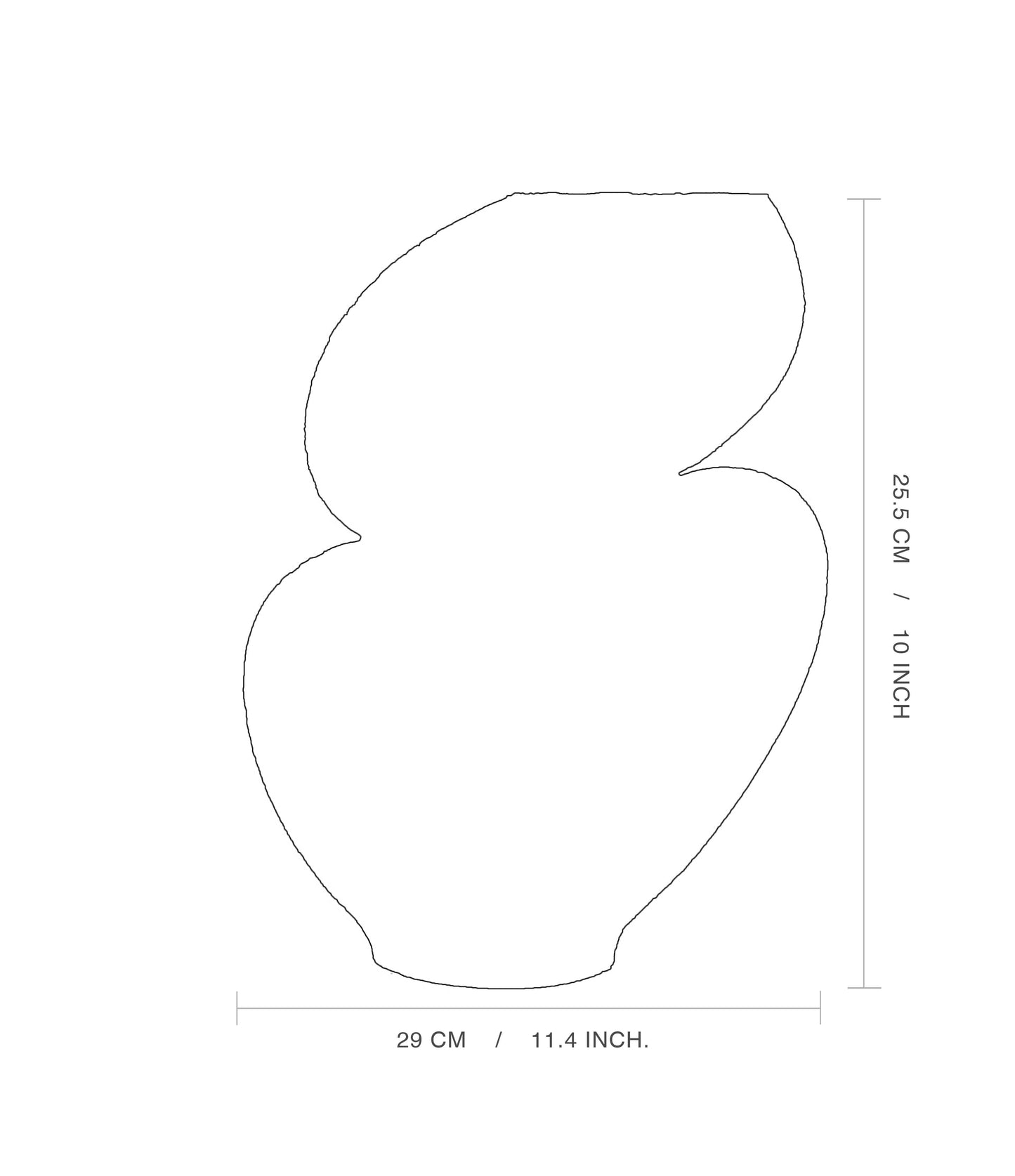 Ceramic Vase 'Ellipse N°1 - White'