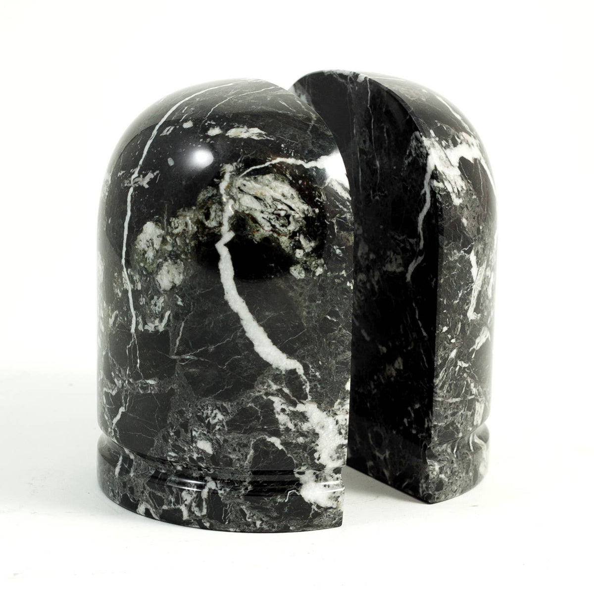 Zebra Marble Dome Bookend