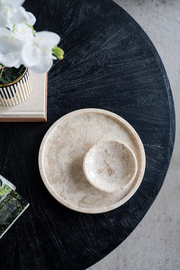 Marble Decorative Plate: Large 12x12x1