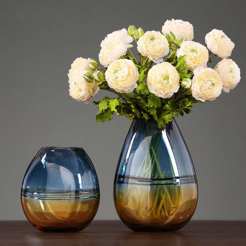 Modern Gradient Light Luxury Minimalist Glass  Vase: Large