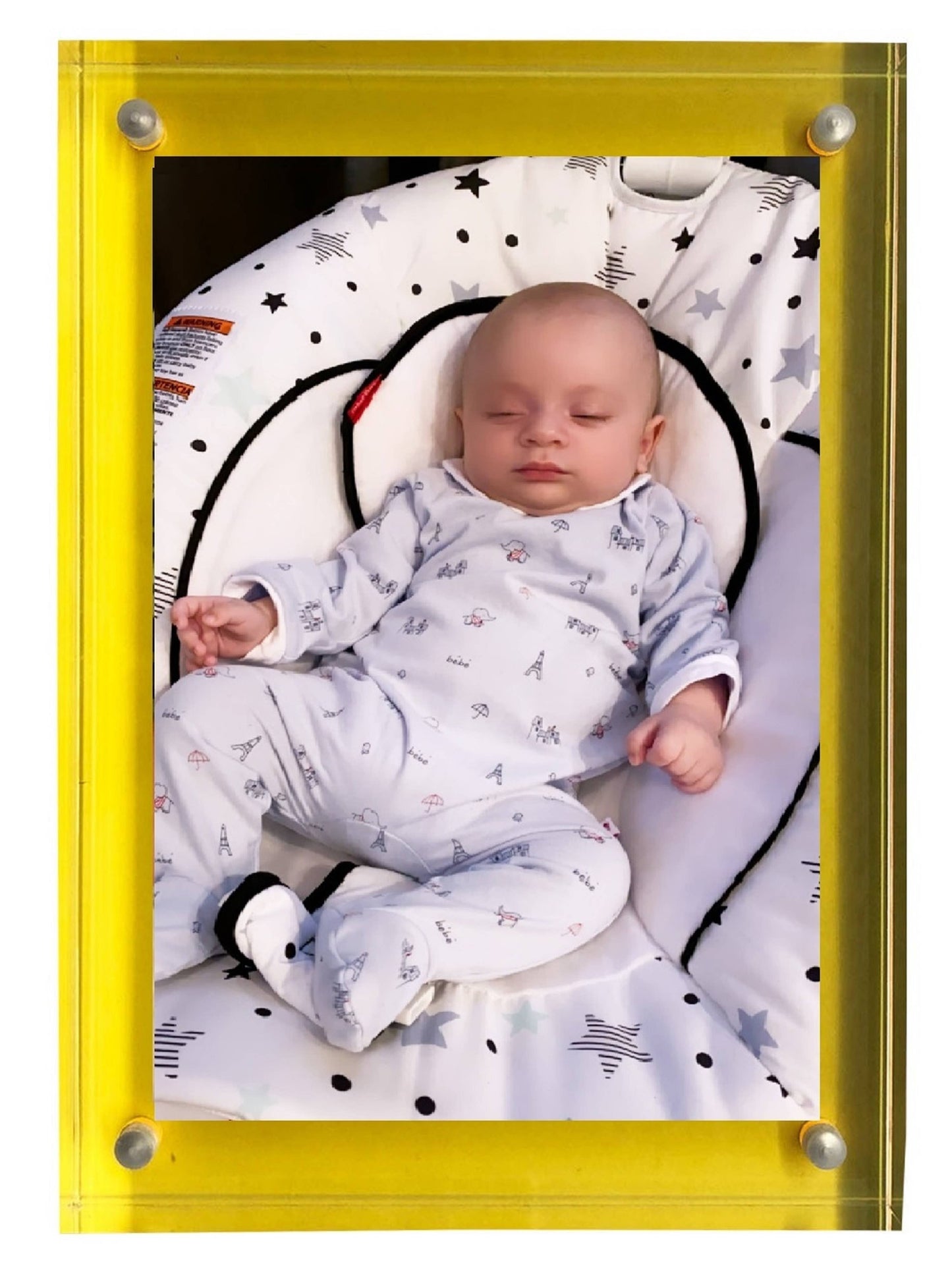 Neon Block Frame size 5x7: Clear