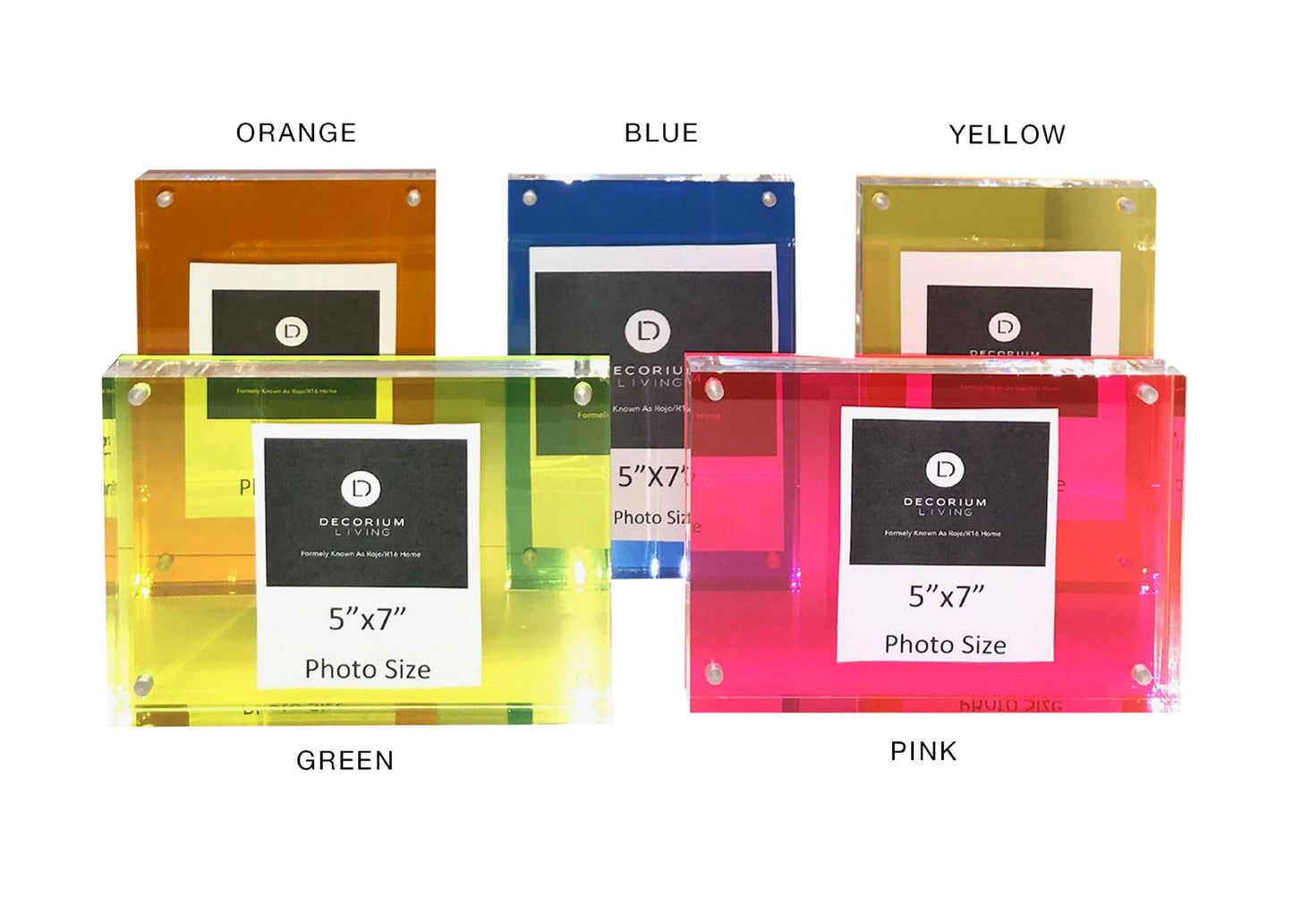 Neon Block Frame size 5x7: Clear