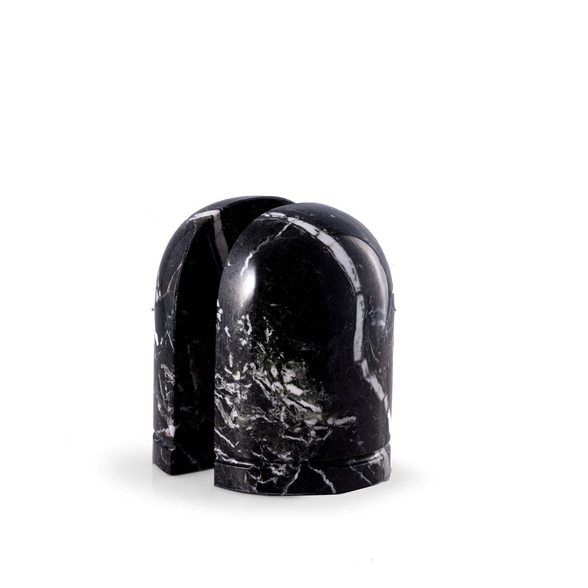 Zebra Marble Dome Bookend