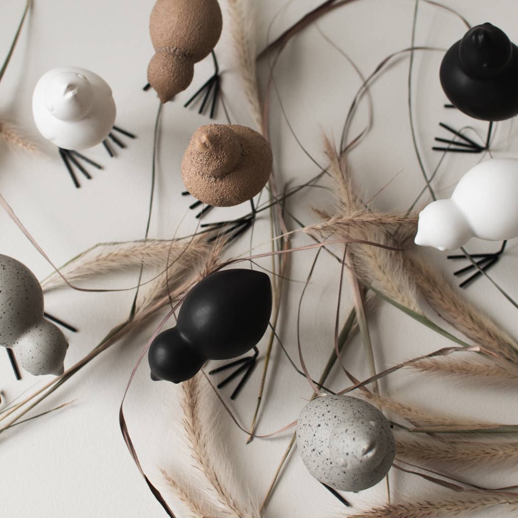 SWEDISH BIRD (2-set) black: Black / CERAMIC