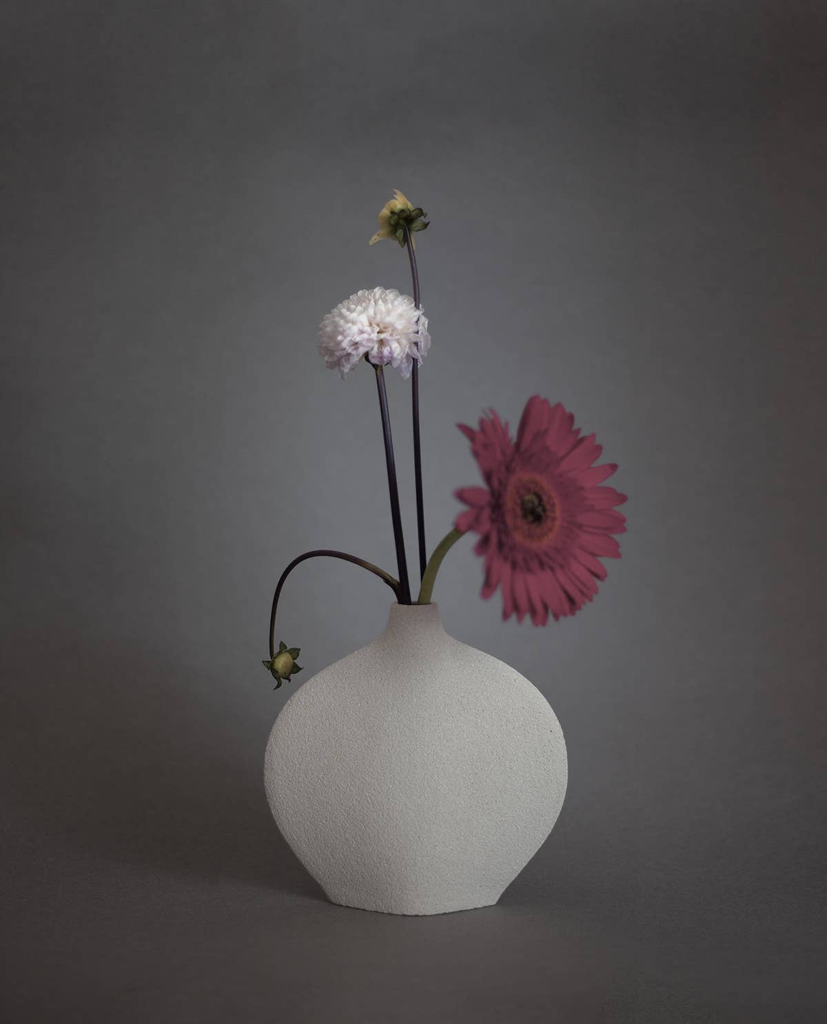 Ceramic Vase 'Goutte - White': BLANC