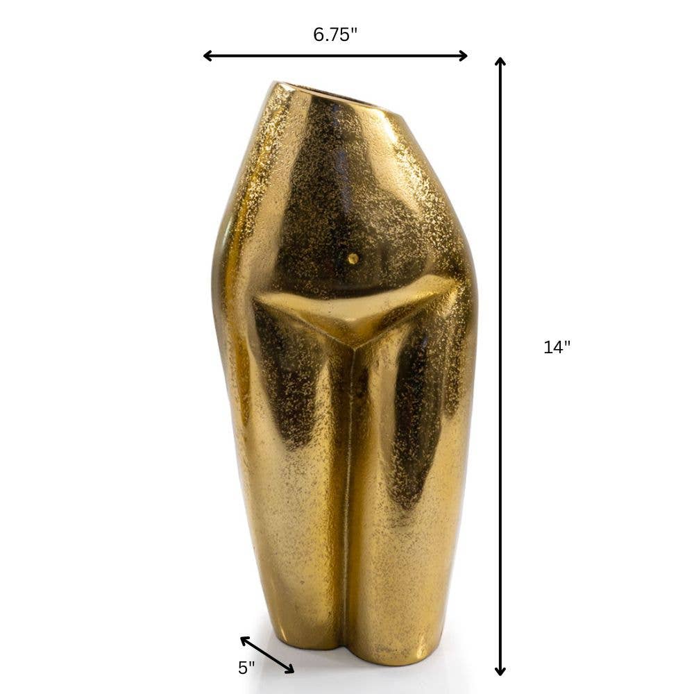 Dama Tall Gold Lady Vase