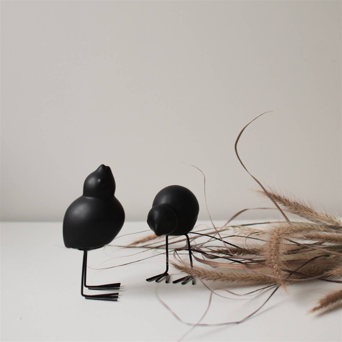 SWEDISH BIRD (2-set) black: Black / CERAMIC