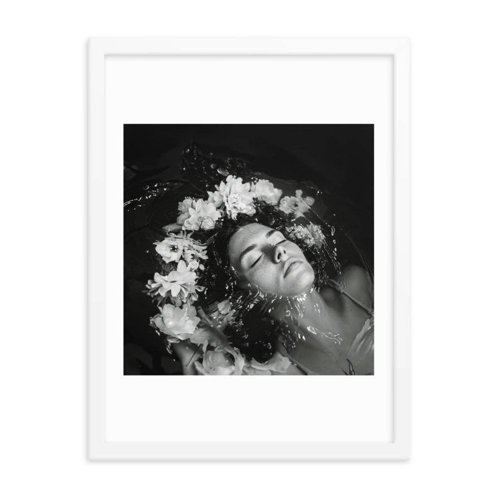 Annabelle - Framed Print Black and White Photography Modern: Black / 24″×36″