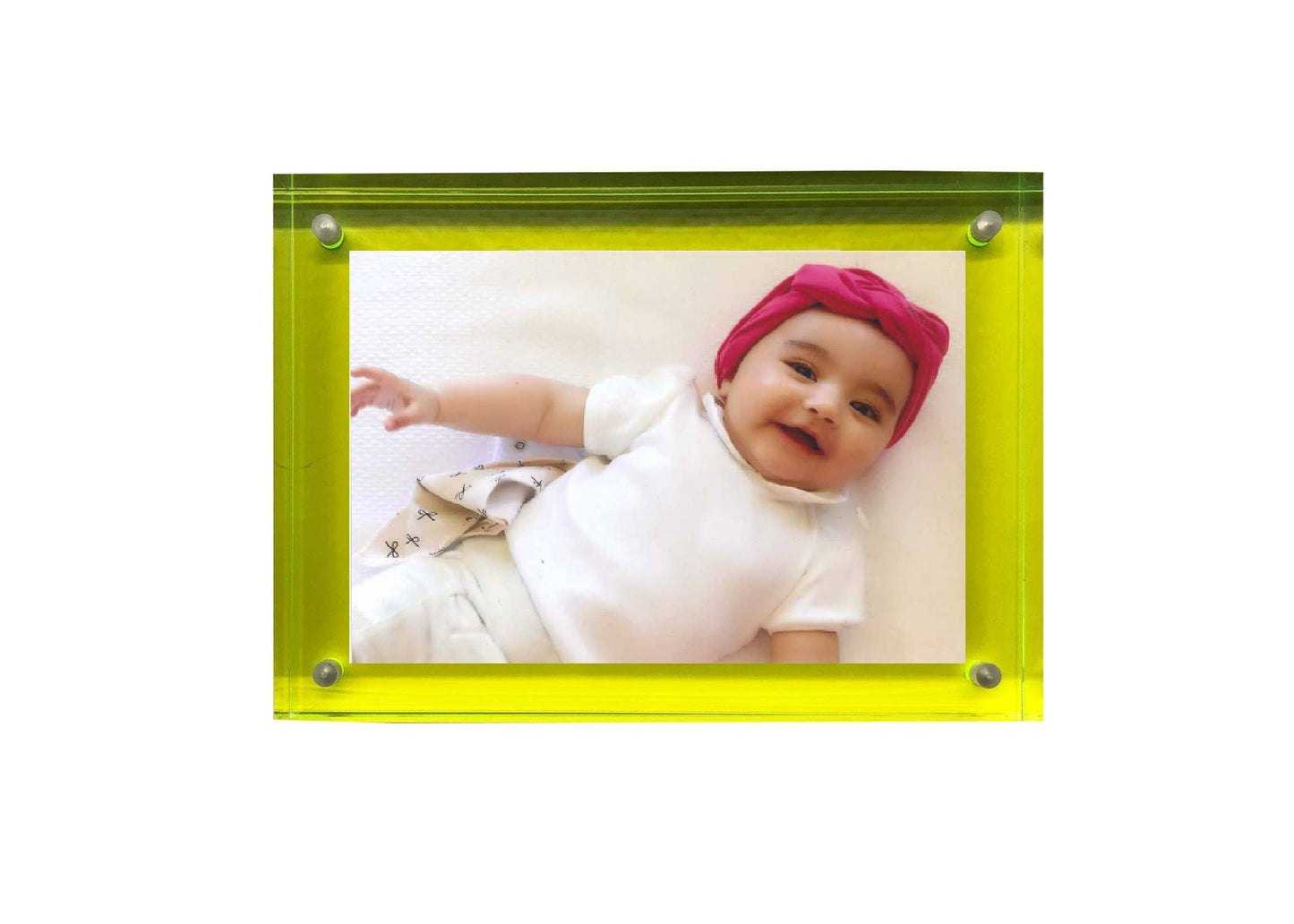 Neon Block Frame size 5x7: Clear