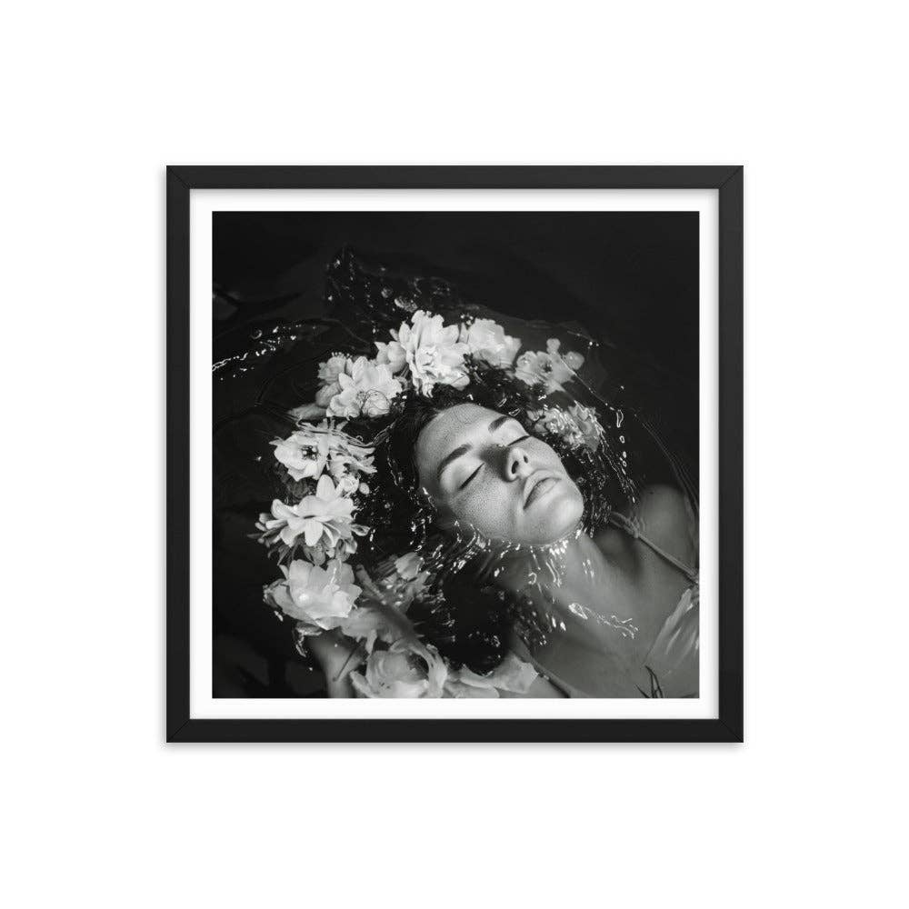 Annabelle - Framed Print Black and White Photography Modern: Black / 24″×36″