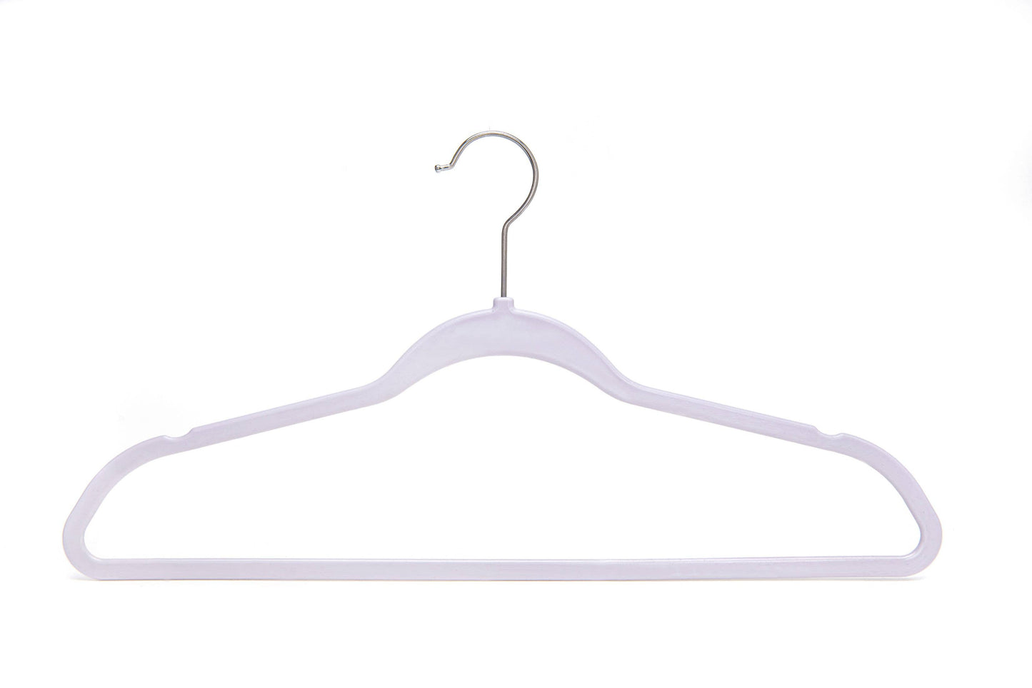 Space saving Plastic Shirt Hangers - 200/case: Ivory
