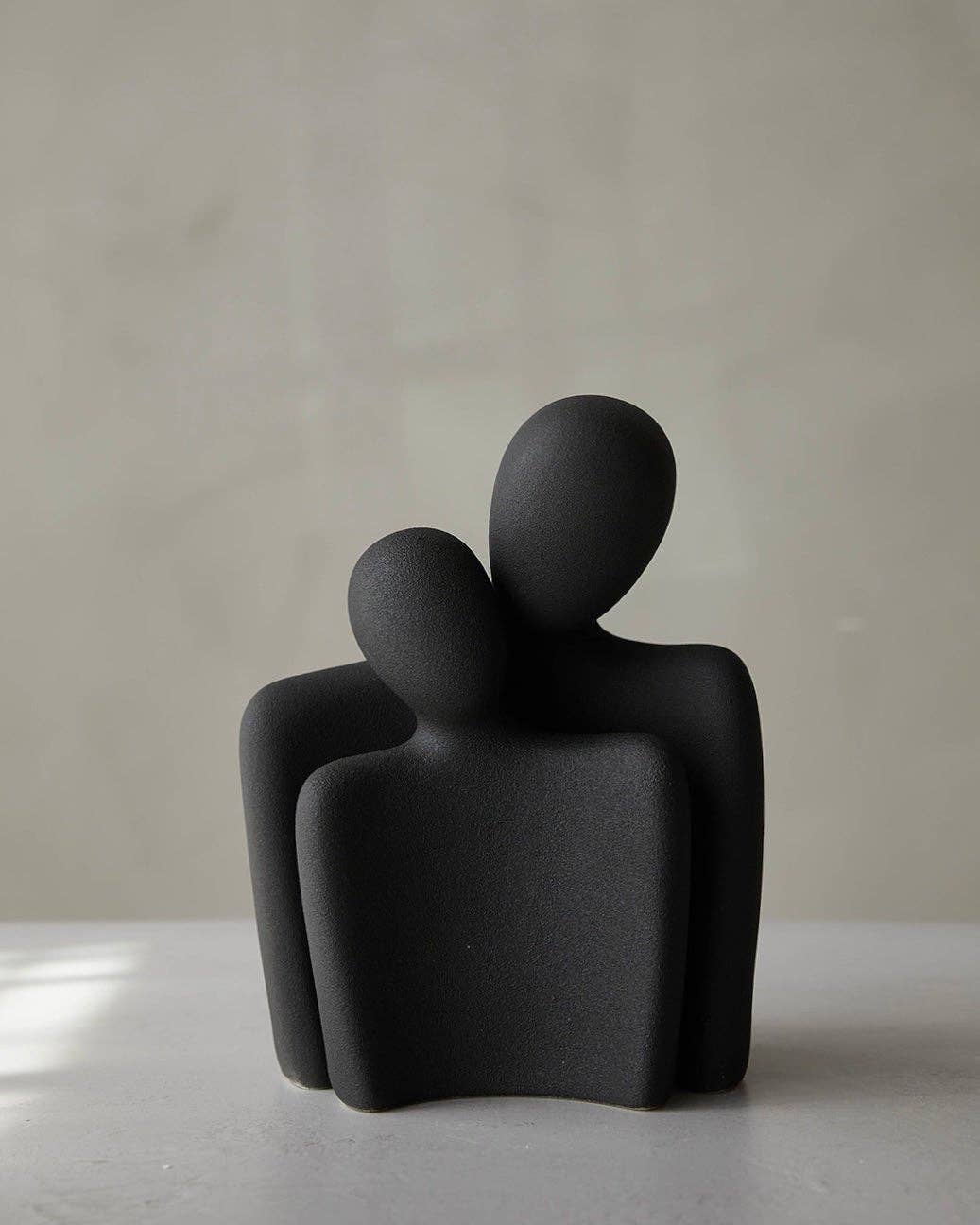Coppia Textured Ceramic Sculpture - Modern Abstract Art Decor