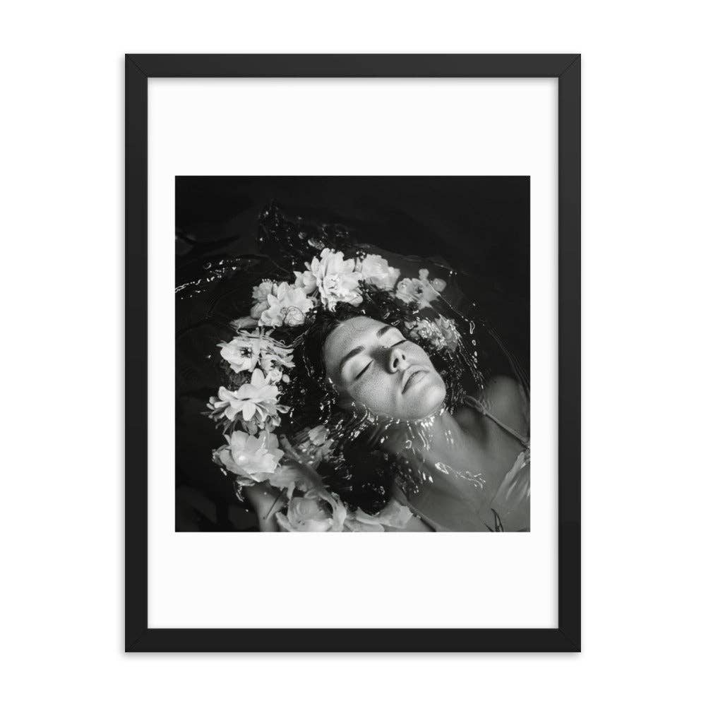 Annabelle - Framed Print Black and White Photography Modern: Black / 24″×36″