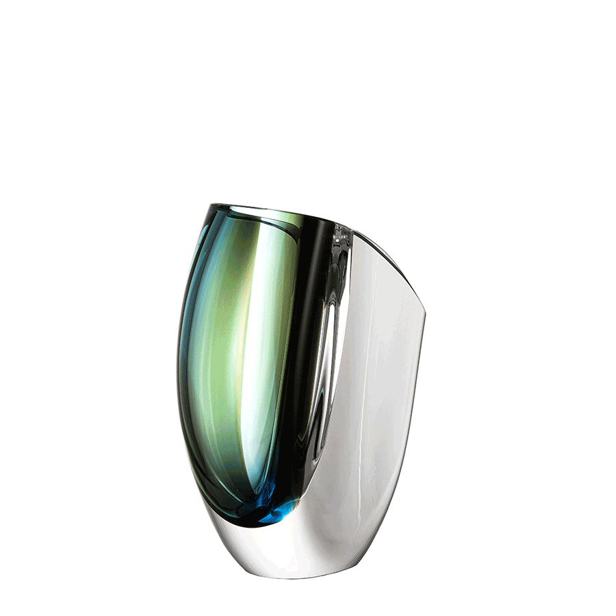 Mirage Vase Forest Green/Blue Large