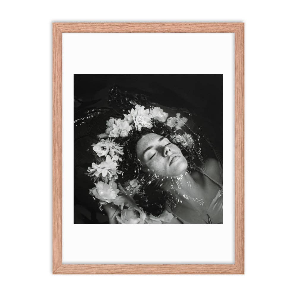 Annabelle - Framed Print Black and White Photography Modern: Black / 24″×36″