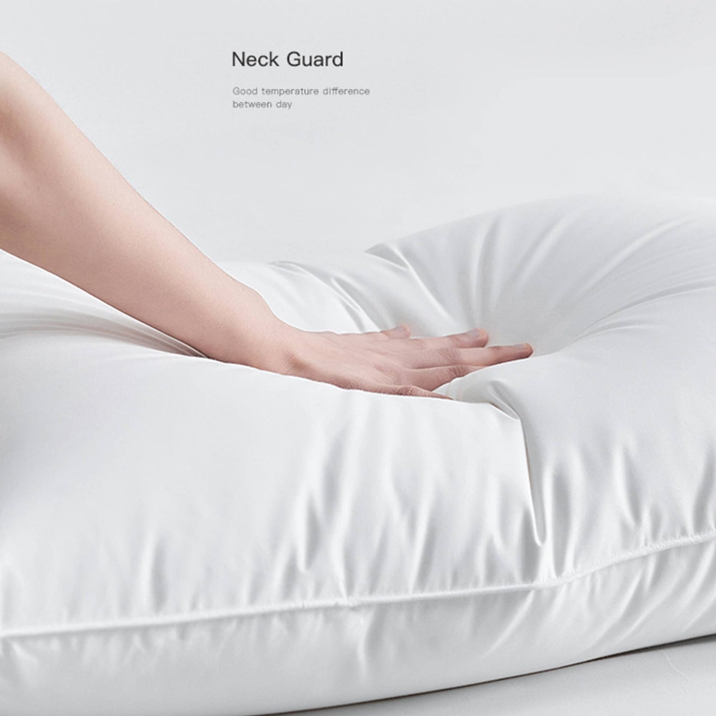 Down Blend Medium Support 100% Cotton Pillows, Set of 2: King