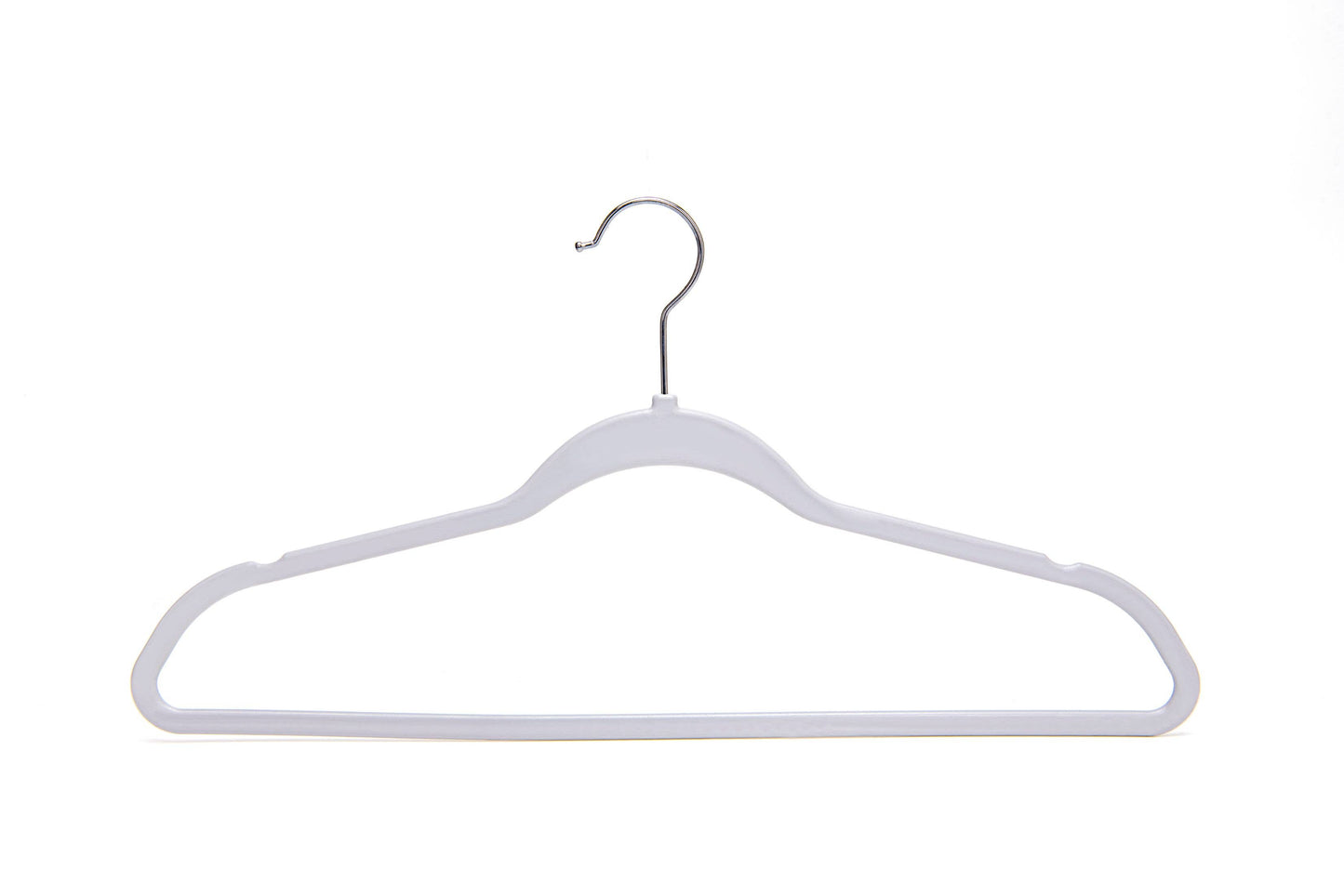 Space saving Plastic Shirt Hangers - 200/case: Ivory