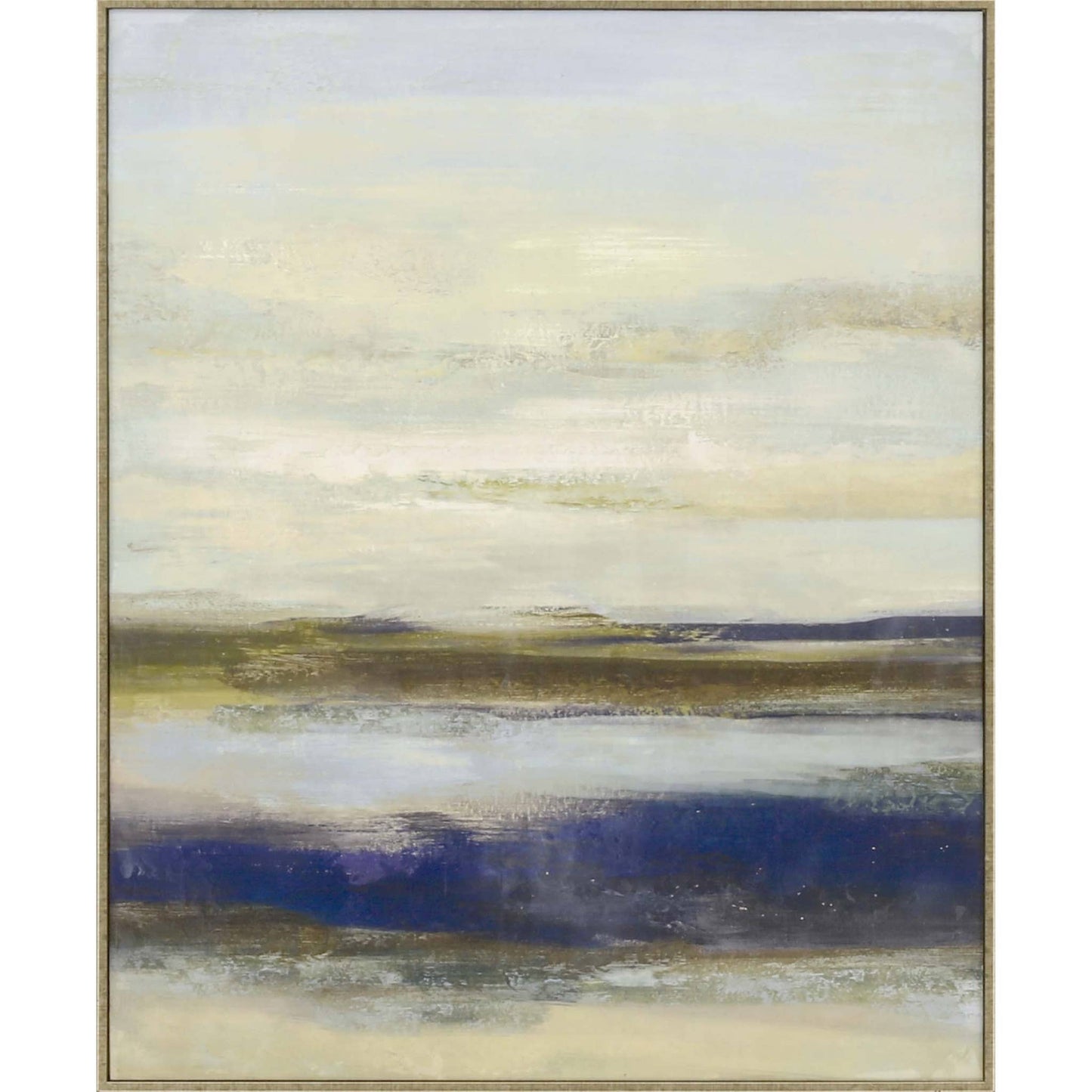 Blue Notes II Framed Art Gold Picture Frame Print Wall Art