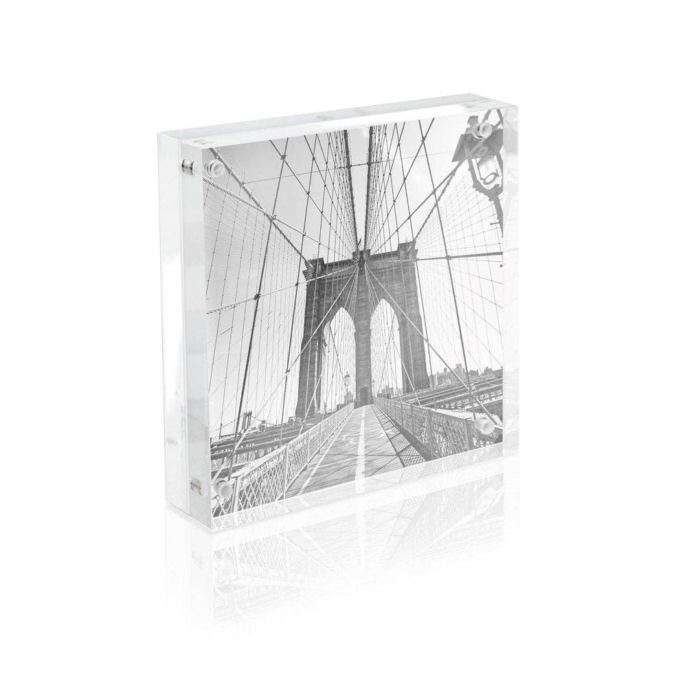 Isaac Jacobs Super Thick Clear Acrylic Magnetic Photo Frame