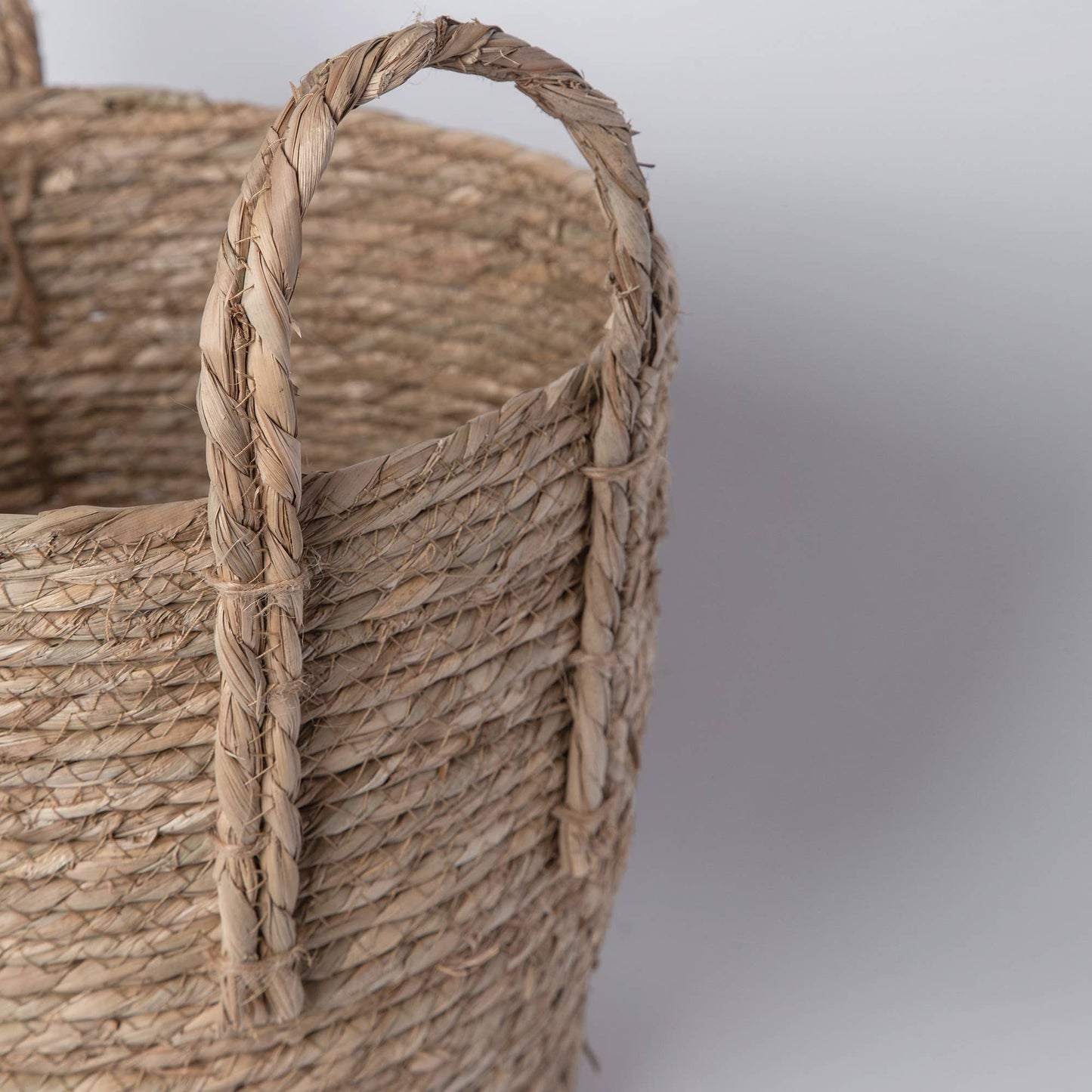 816 - Seagrass Basket with handles: Large