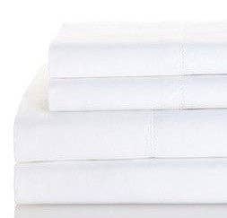 600 Thread Count Cotton Hemstitch Sheet Set: California King