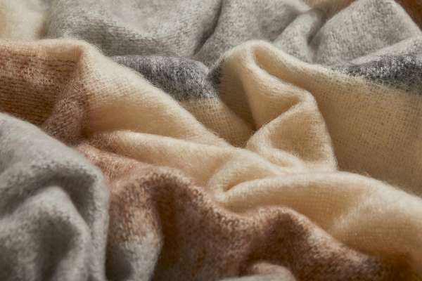 Owl Brushed Mohair Throw
