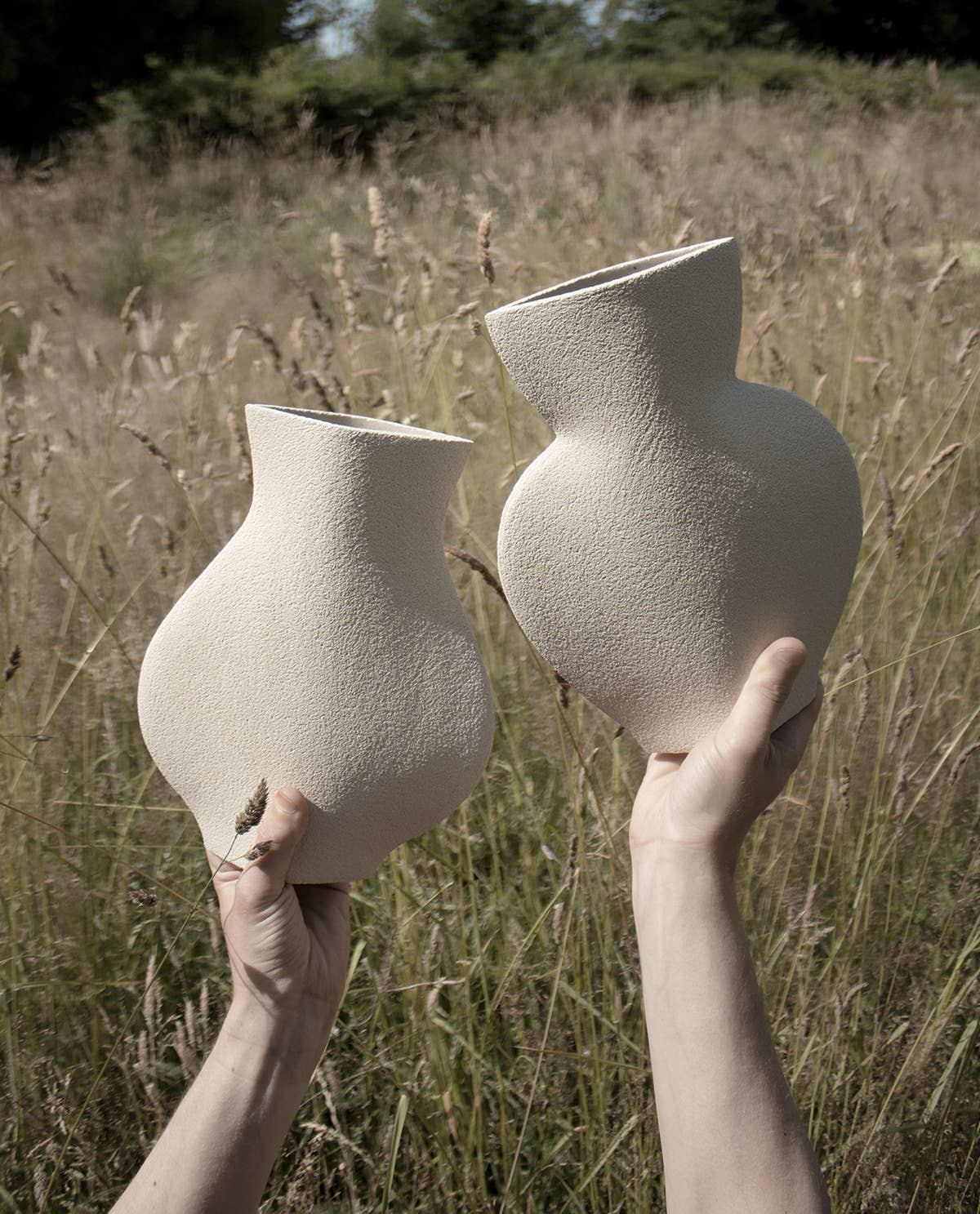 Ceramic Vase 'Amphora - White'