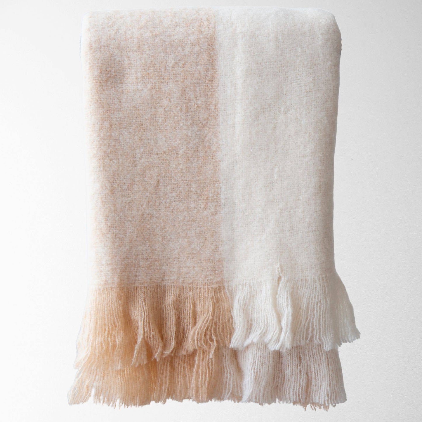 Calla Faux Mohair Throw – Soft, Stylish, Cozy Blanket: Tan / 50" X 60"