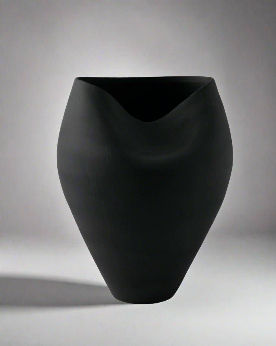 Delamo Ceramic Vase - 17" Large Decorative Vessel