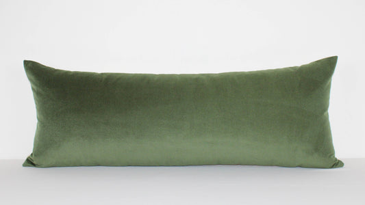 Green Velvet Extra Large Lumbar: 14x42